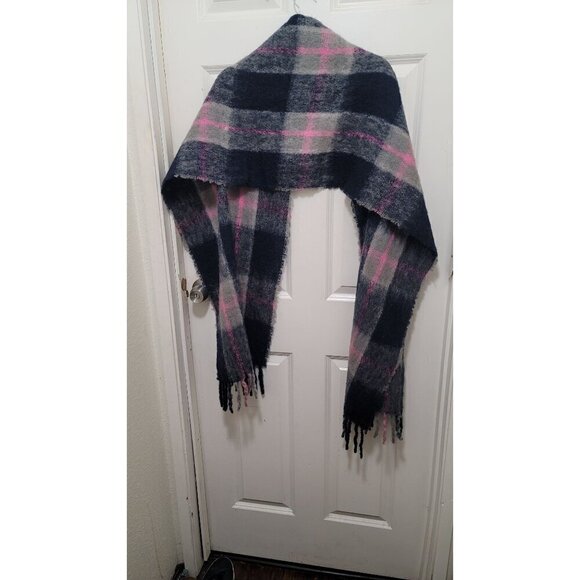 J. Crew Made In Italy Plaid Wool & Alpaca Scarf - Picture 3 of 6